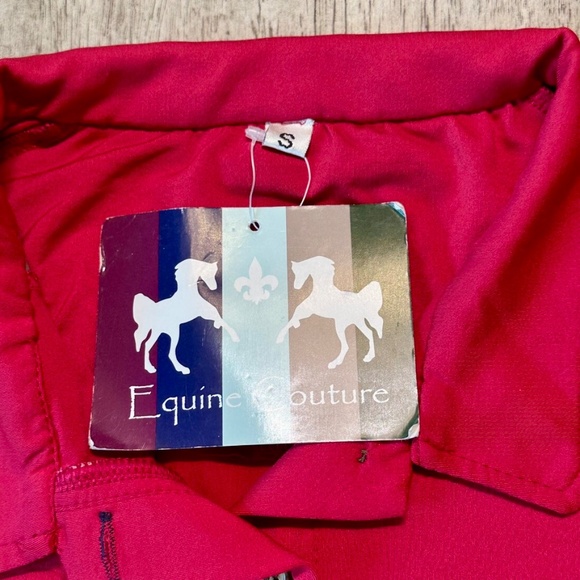 Equine Couture Carrington Short Sleeve Polo Style Riding Shirt - Picture 4 of 11